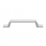 ALUMINIUM HANDLE WITH EXTERNAL SCREWS / WHITE